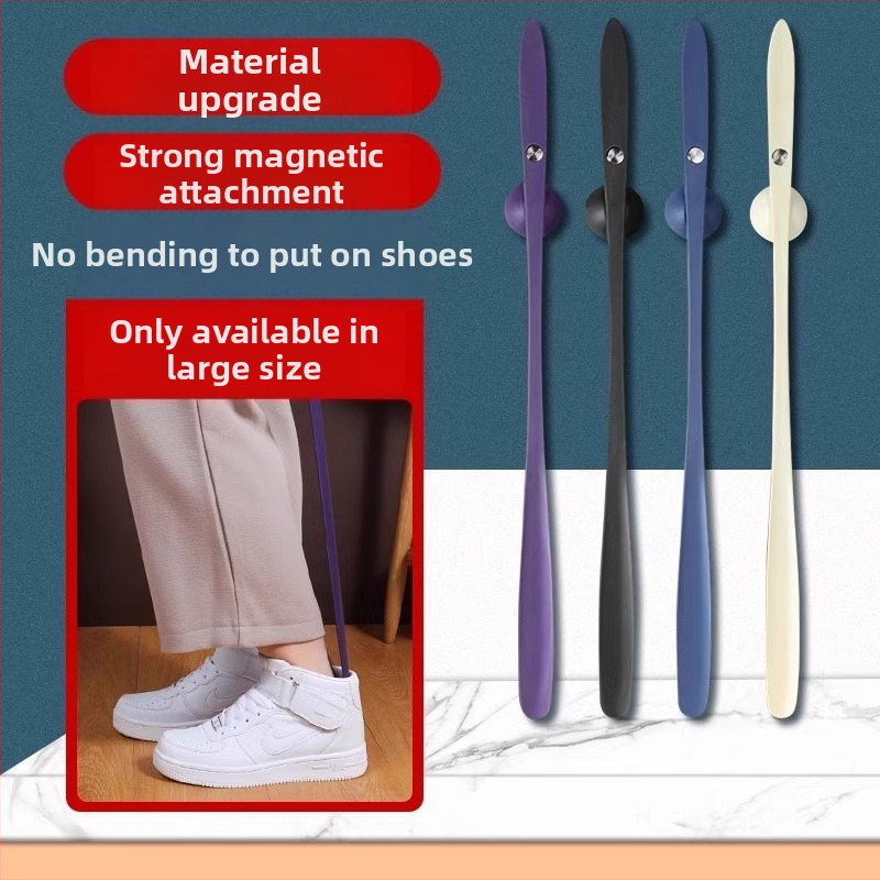 Magnētinis batų įrankis su ilga rankena – ilga rankena, palengvina užsivilkimą vyresnio amžiaus žmonėms ir nėščioms moterims, nereikia lenktis