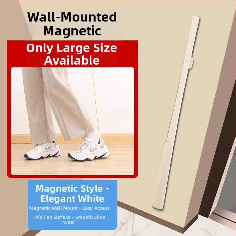 Magnētinis batų įrankis su ilga rankena – ilga rankena, palengvina užsivilkimą vyresnio amžiaus žmonėms ir nėščioms moterims, nereikia lenktis