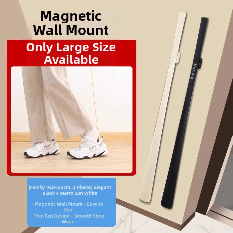 Magnētinis batų įrankis su ilga rankena – ilga rankena, palengvina užsivilkimą vyresnio amžiaus žmonėms ir nėščioms moterims, nereikia lenktis