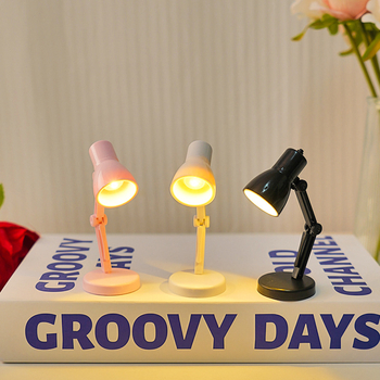 Kreatiivne mini LED laualamp sooja valgusega silmade kaitseks – sisseehitatud akutega kompaktne öövalgustus lugemiseks tudengimajas