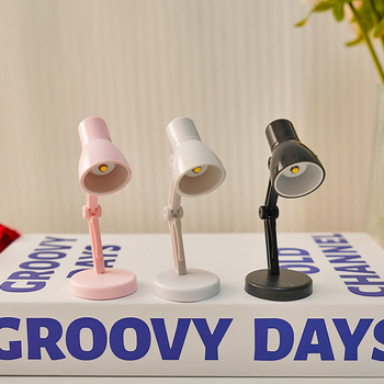 Kreatiivne mini LED laualamp sooja valgusega silmade kaitseks – sisseehitatud akutega kompaktne öövalgustus lugemiseks tudengimajas