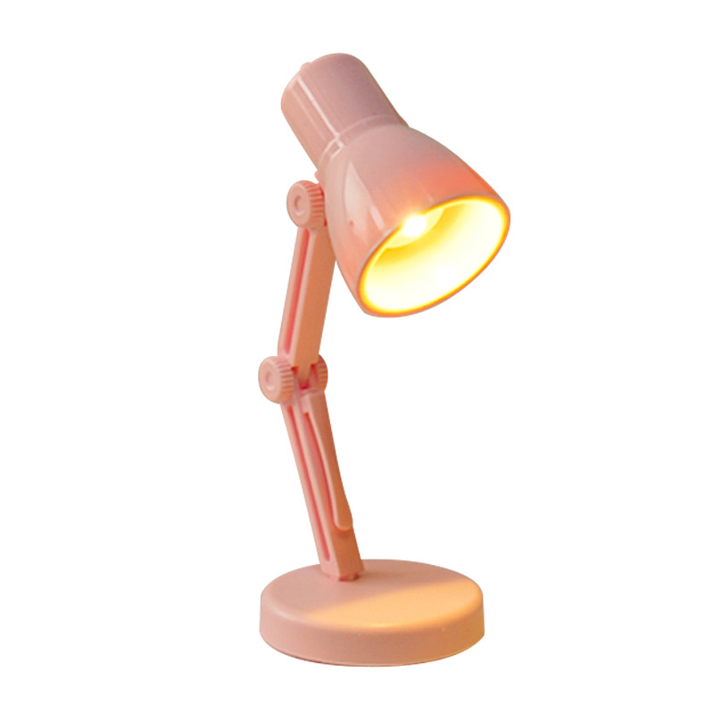 Kreatiivne mini LED laualamp sooja valgusega silmade kaitseks – sisseehitatud akutega kompaktne öövalgustus lugemiseks tudengimajas