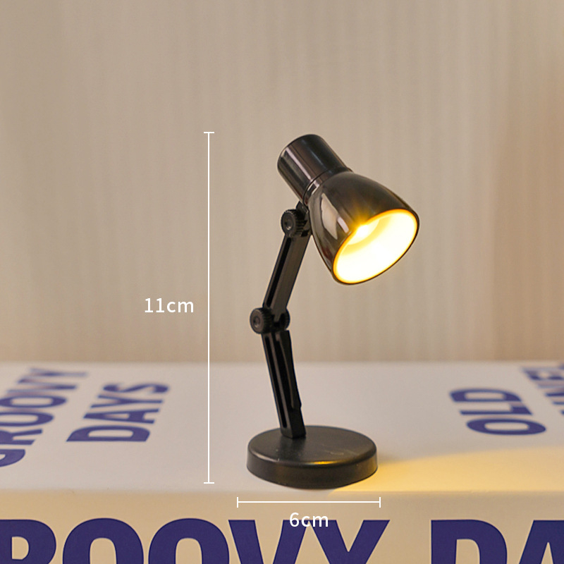Kreatiivne mini LED laualamp sooja valgusega silmade kaitseks – sisseehitatud akutega kompaktne öövalgustus lugemiseks tudengimajas