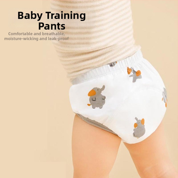 Kūdikio mokymosi kelnės – skalbiamos medvilnės, Saugos klasė A, vaikams nuo 1 iki 3 metų, iki 18 kg