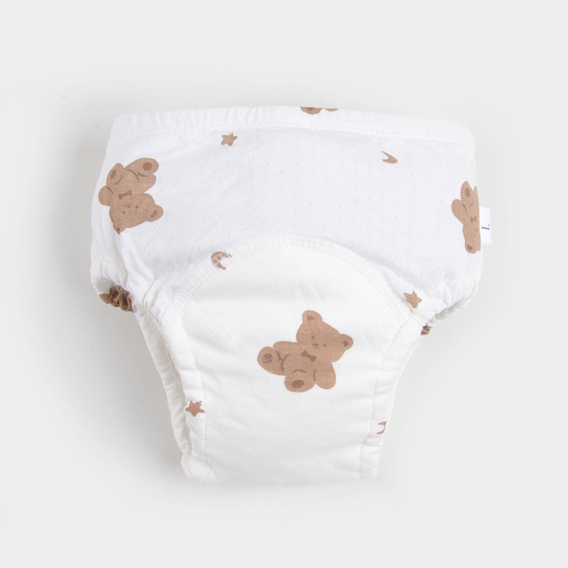 Kūdikio mokymosi kelnės – skalbiamos medvilnės, Saugos klasė A, vaikams nuo 1 iki 3 metų, iki 18 kg