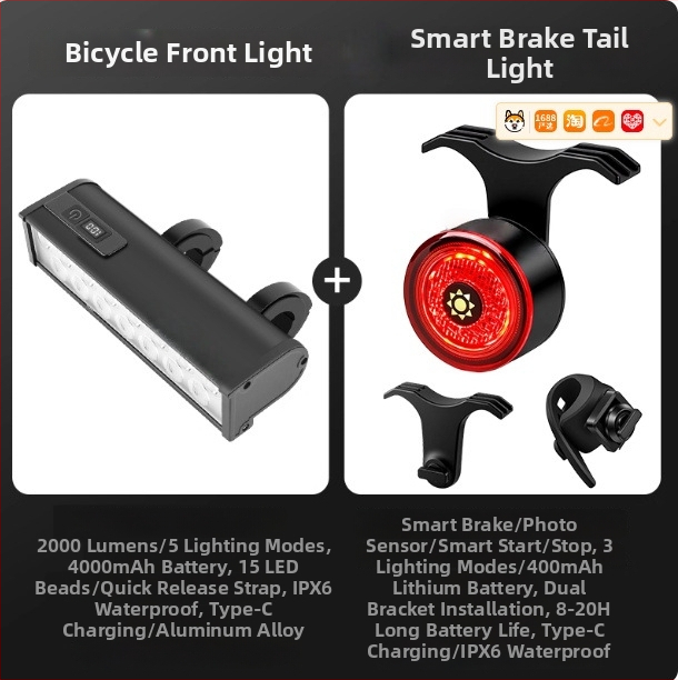 Mjr eesvalgus – kõrge heledusega öiseks sõiduks, USB-laetav, sobib mägirattale ja teerattale