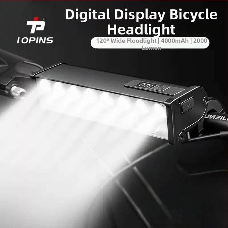 Mjr eesvalgus – kõrge heledusega öiseks sõiduks, USB-laetav, sobib mägirattale ja teerattale