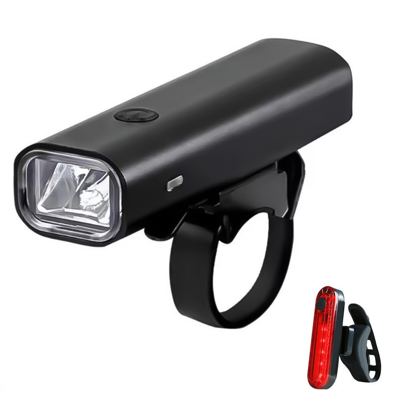 Aliuminio lydinio dvira priekinis žibintas, įkraunamas, avarinio ryškumo, atsparus vandeniui, tinkamas kalnų ir greitkelių dviračiams