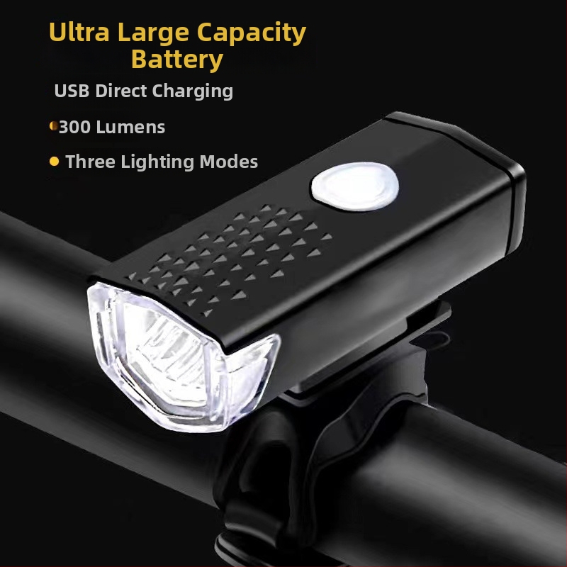 Aliuminio lydinio dvira priekinis žibintas, įkraunamas, avarinio ryškumo, atsparus vandeniui, tinkamas kalnų ir greitkelių dviračiams