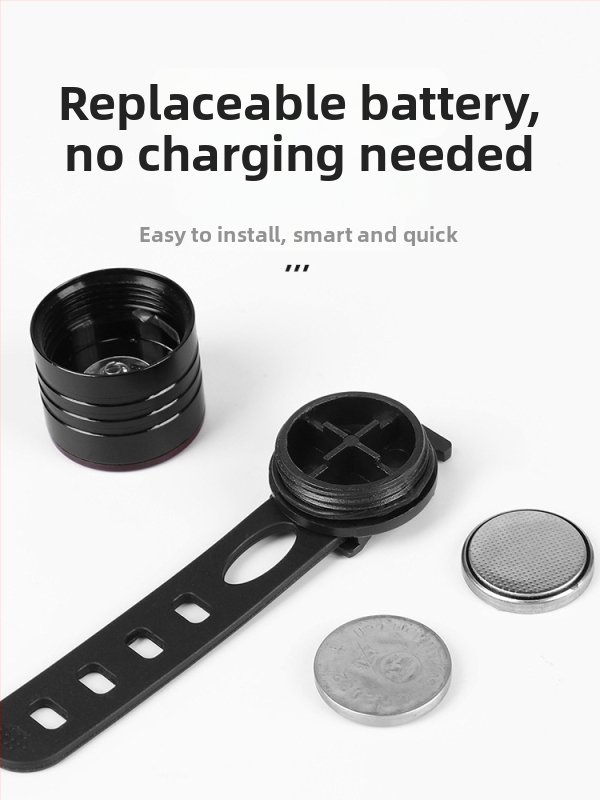 Dviračio užpakalinis žibintas su ilga baterijos veikimo trukme naktiniam važiavimui – aukštas ryškumas, tinka kalnų dviračiams ir miesto dviračiams, įspėjimo signalas