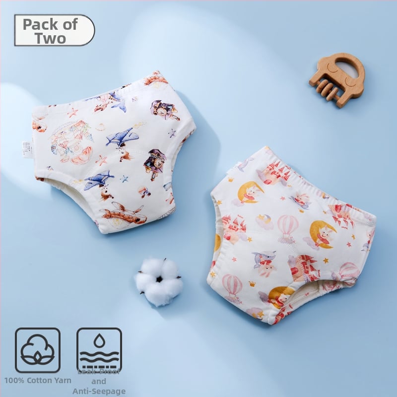 Beebide potitreeningu püksid, puuvillased, lekkekindlad ja pestavad, kõikide aastaaegade jaoks, sobivad 12–20 kg