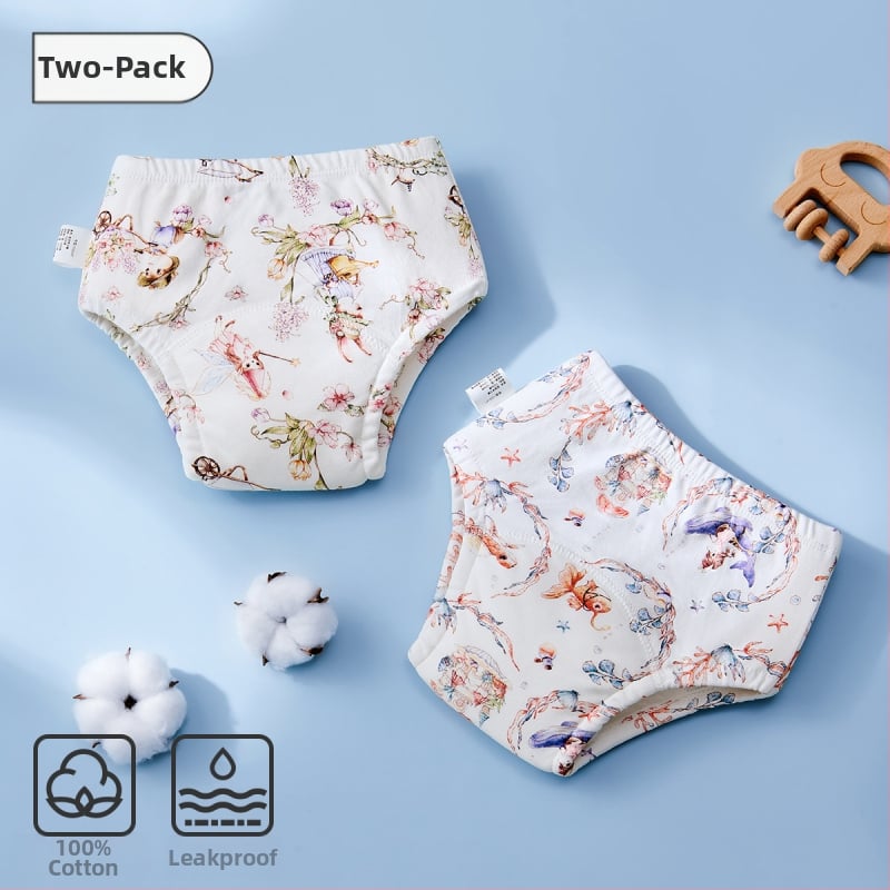 Beebide potitreeningu püksid, puuvillased, lekkekindlad ja pestavad, kõikide aastaaegade jaoks, sobivad 12–20 kg