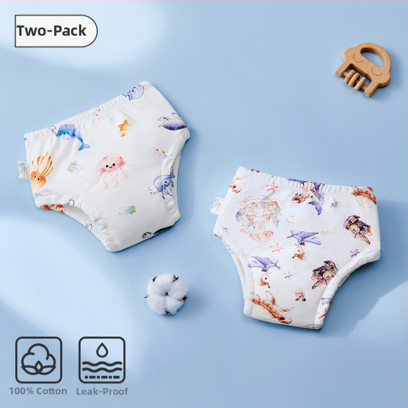 Beebide potitreeningu püksid, puuvillased, lekkekindlad ja pestavad, kõikide aastaaegade jaoks, sobivad 12–20 kg