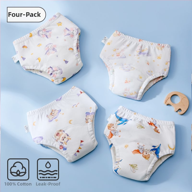 Beebide potitreeningu püksid, puuvillased, lekkekindlad ja pestavad, kõikide aastaaegade jaoks, sobivad 12–20 kg