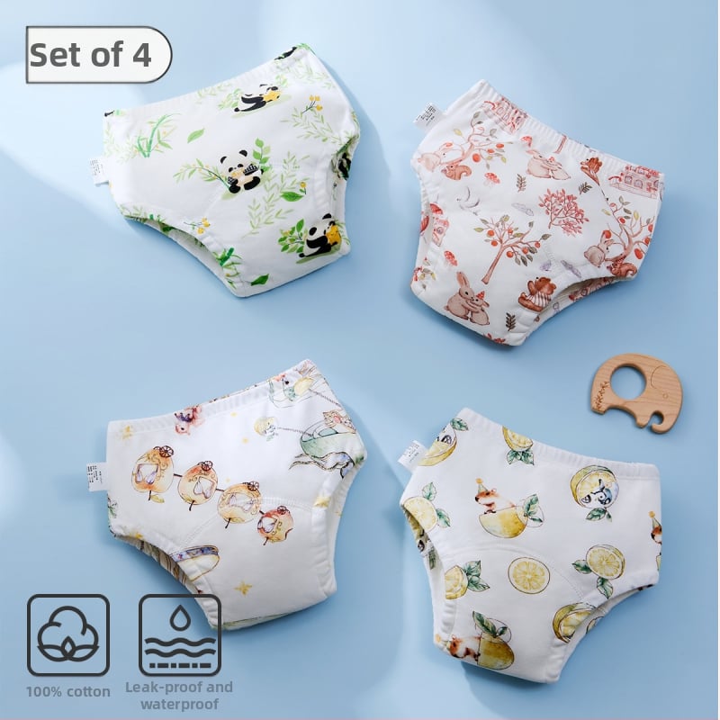 Beebide potitreeningu püksid, puuvillased, lekkekindlad ja pestavad, kõikide aastaaegade jaoks, sobivad 12–20 kg