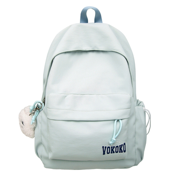 Ученическа раница за момичета – найлон, дишаща, голям капацитет, извита презрамка, стил колеж