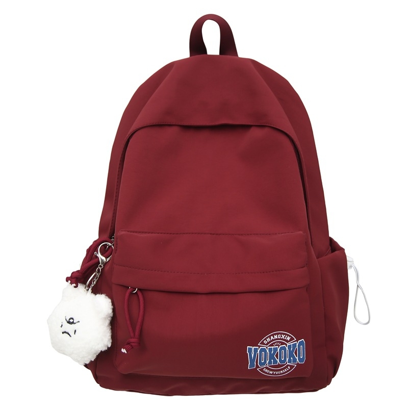 Ученическа раница за момичета – найлон, дишаща, голям капацитет, извита презрамка, стил колеж