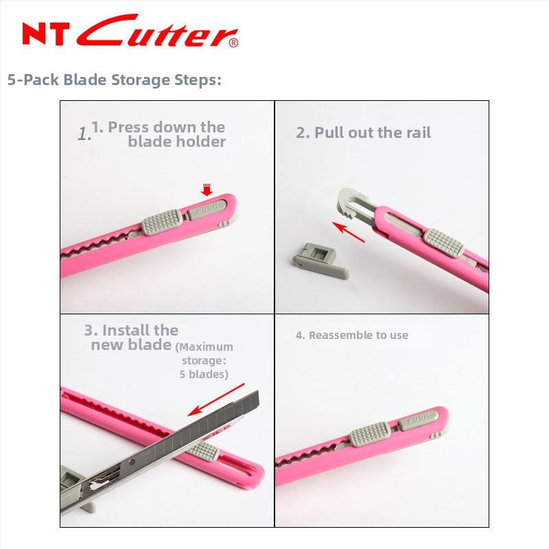 NT Cutter 5 nodalījumu nazi turētājs A-551P/553P automobiļu plēvei