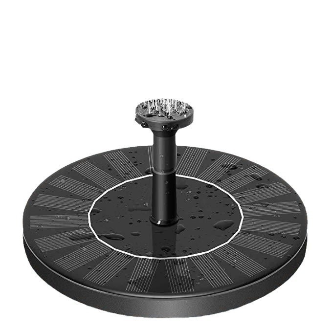 Ηλιακή αντλία φουντών για κήπους και λιμνούλες, κυκλική επιπλέουσα μορφή σε σχήμα λουλουδιού, IP65, 5W, 36V, τηλεχειριστήριο