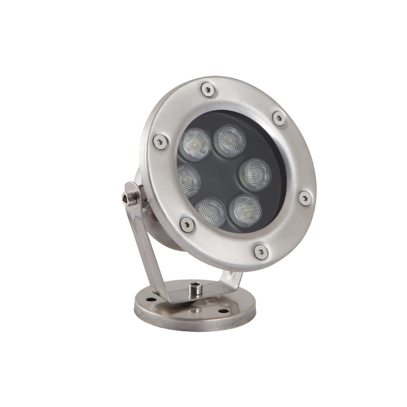 Podvodné LED svetlo pre fontány a jazierko, nerezová oceľ, IP68, 24V, Osram LED s 9 diodami, DMX512 riadenie