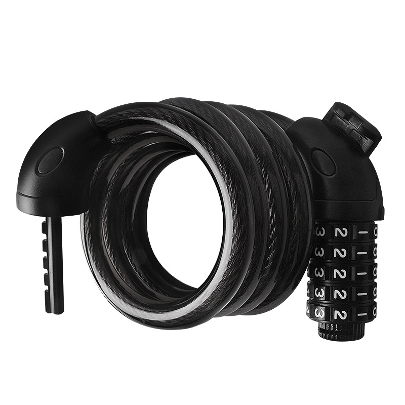 Dviračio kombinuotas užraktas TY566, plieninis kabelis, svoris 410