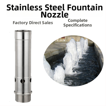 Tryska fontány z nehrdzavejúcej ocele 304, bublinkový efekt, vonkajší krajinný vodný prvok, s jednou hlavou