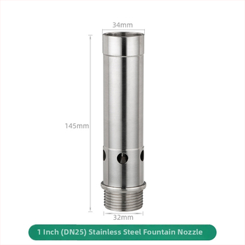 Tryska fontány z nehrdzavejúcej ocele 304, bublinkový efekt, vonkajší krajinný vodný prvok, s jednou hlavou
