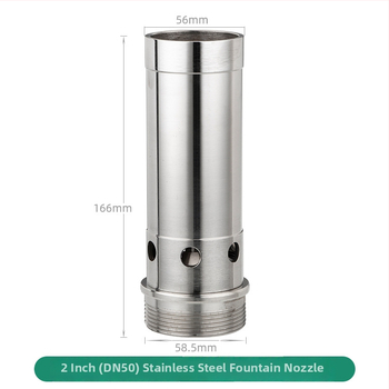 Tryska fontány z nehrdzavejúcej ocele 304, bublinkový efekt, vonkajší krajinný vodný prvok, s jednou hlavou