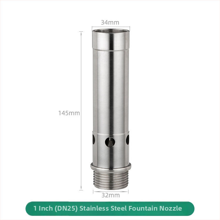 304 roostevabast terasest fontaani mullitav pihusti, väline maastikuvann element, üheotsaline