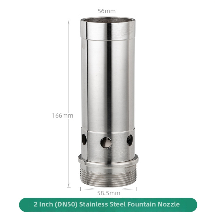 304 roostevabast terasest fontaani mullitav pihusti, väline maastikuvann element, üheotsaline