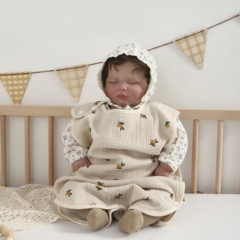 Sac de dormit pentru copii din tif de bumbac, patru straturi, 100% bumbac, greutate sub 1 jin, Brie Time, stil desen animat