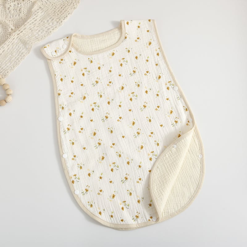 Sac de dormit pentru copii din tif de bumbac, patru straturi, 100% bumbac, greutate sub 1 jin, Brie Time, stil desen animat