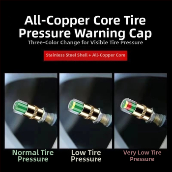 Metallist ventiilkapats rehvi rõhu jälgimiseks, mehhaaniline mõõdik, kompaktne disain, analoogne näidik, standardne täpsus