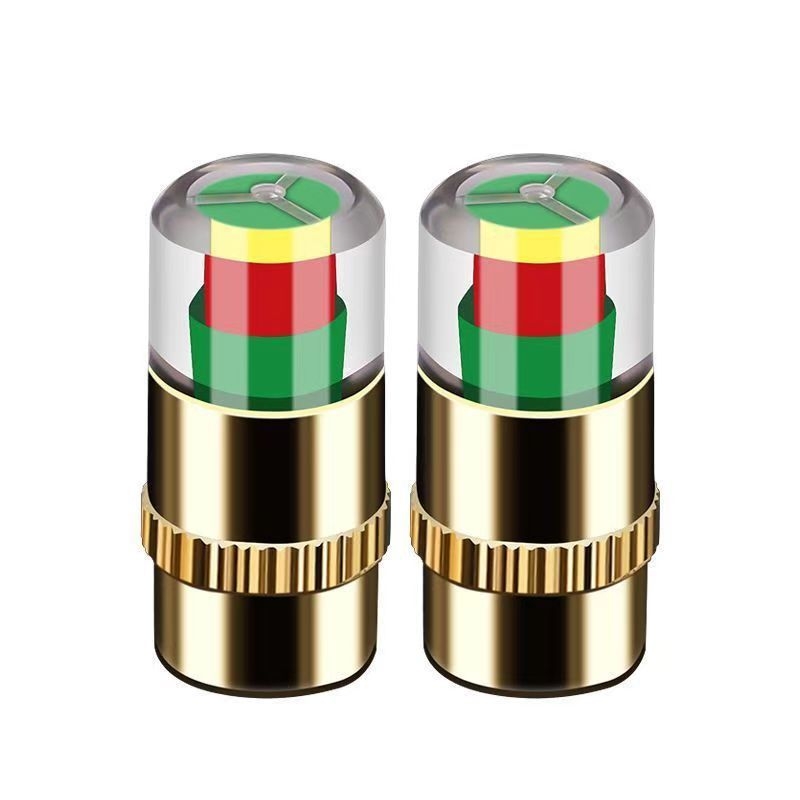 Метална клапанна капачка за мониторинг на налягането в гумите, механичен манометър, аналогов дисплей, компактна конструкция, стандартна точност