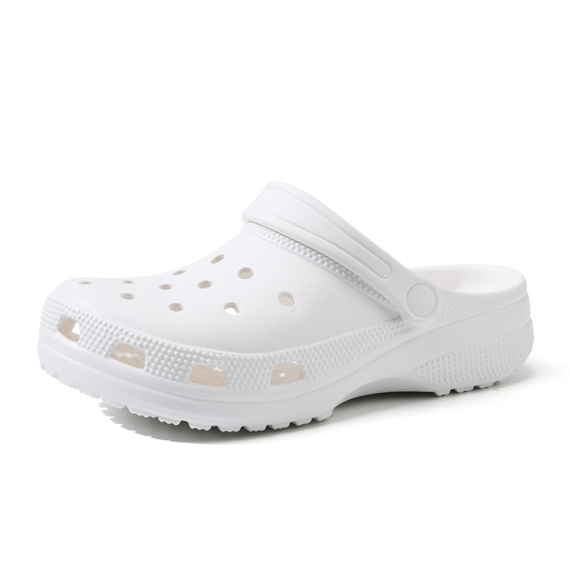 Uniszex Crocs-stílusú lyukas papucs EVA‑val, lélegző, csúszásmentes, 3,5–4,5 cm vastag talpú, injektált formázás