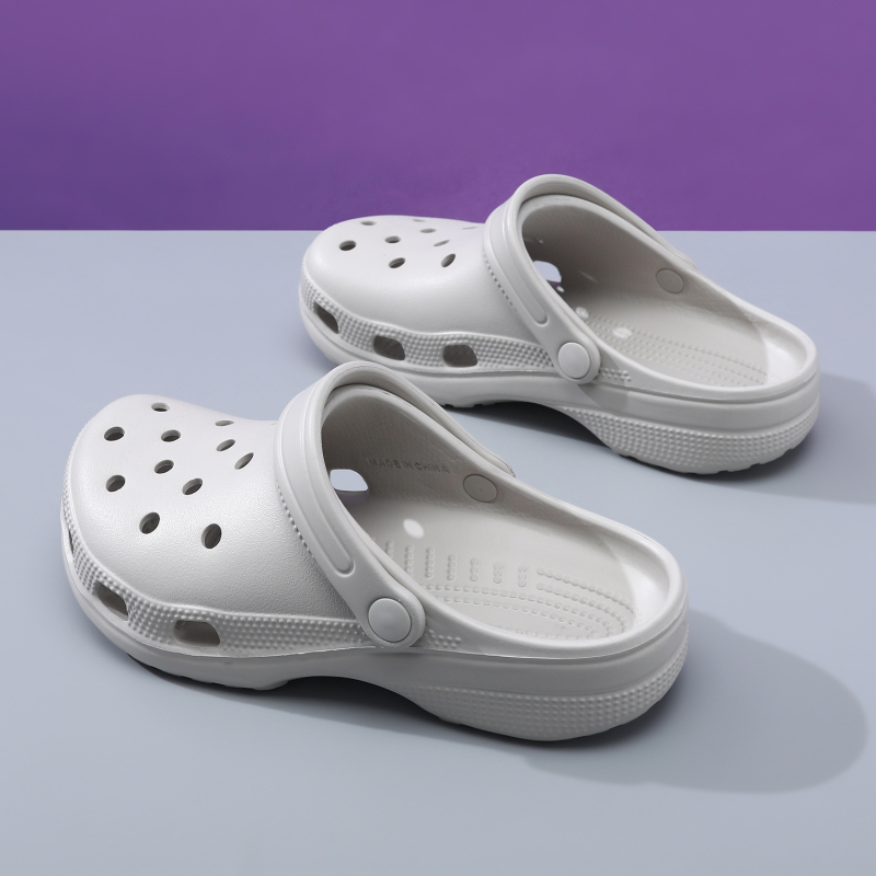 Uniszex Crocs-stílusú lyukas papucs EVA‑val, lélegző, csúszásmentes, 3,5–4,5 cm vastag talpú, injektált formázás