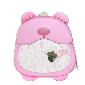 Bērnu mugursoma ar dzīvnieku rakstu – viegla priekš dārziņa un skolas (Materiāls: Oxford audums + EVA; Plecu siksnas: izliektas; Iekšējā odere: poliesters; Piemērots dārziņam un skolai)