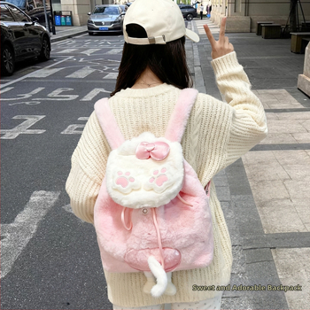 Meitenēm paredzēta skolas soma — pūkains pingvīns, jauks zīmējumu stils, liela ietilpība, ikdienas lietošanai, pamatskola, 2025. rudens izlaidums