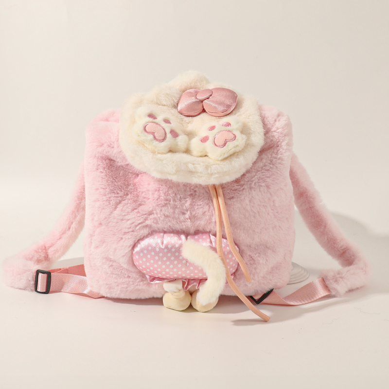 Meitenēm paredzēta skolas soma — pūkains pingvīns, jauks zīmējumu stils, liela ietilpība, ikdienas lietošanai, pamatskola, 2025. rudens izlaidums