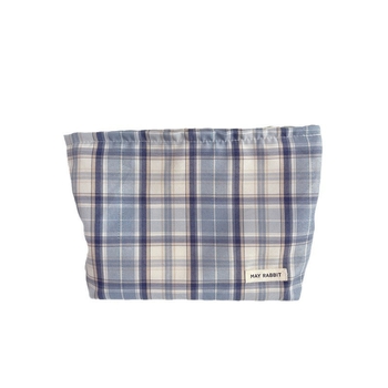 Meigikott ruudulise mustriga, polüestermaterjal, kanvasvooder, tõmblukk, linnaline lihtne stiil