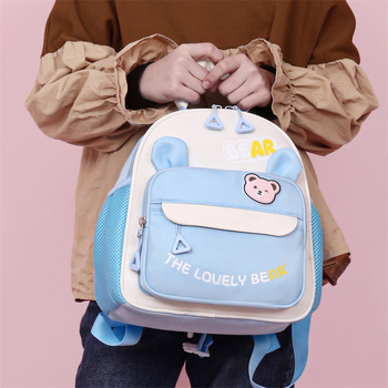 Bērnu mugursoma korejas stilā ar anime motīvu bērnudārzam – universāla, viegla un elpojoša, Oxford audums, 3–5 gadu vecuma bērniem