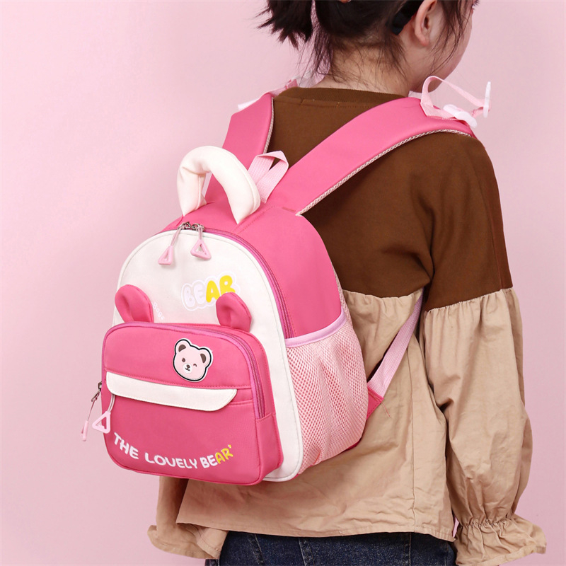 Bērnu mugursoma korejas stilā ar anime motīvu bērnudārzam – universāla, viegla un elpojoša, Oxford audums, 3–5 gadu vecuma bērniem