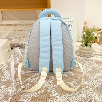 Unisex bērnu mugursoma no neilona, poliestera iekšējā odere, dzīvnieku raksts, izliektas plecu siksnas, samazina nastu, pavasaris 2025