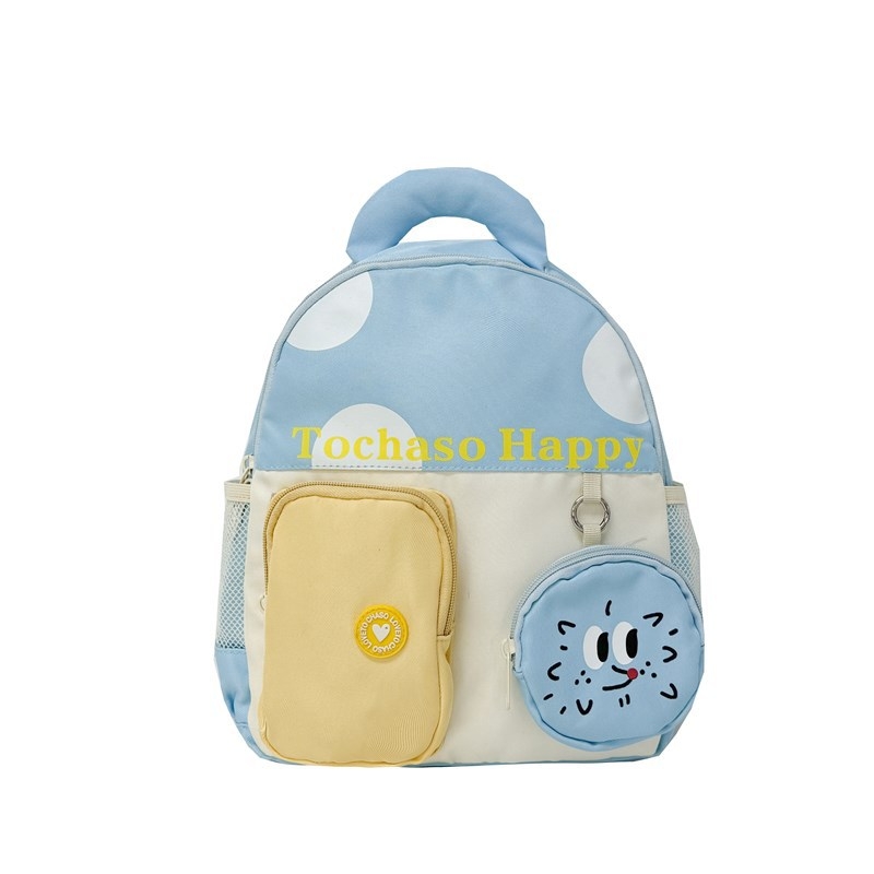 Unisex bērnu mugursoma no neilona, poliestera iekšējā odere, dzīvnieku raksts, izliektas plecu siksnas, samazina nastu, pavasaris 2025