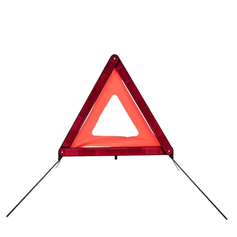 Motoros járművek figyelmeztető háromszög, reflexiós film, PMMA anyag, DM/TD márka, GB19151-2003 szabvány, időjárásállóság 3 év