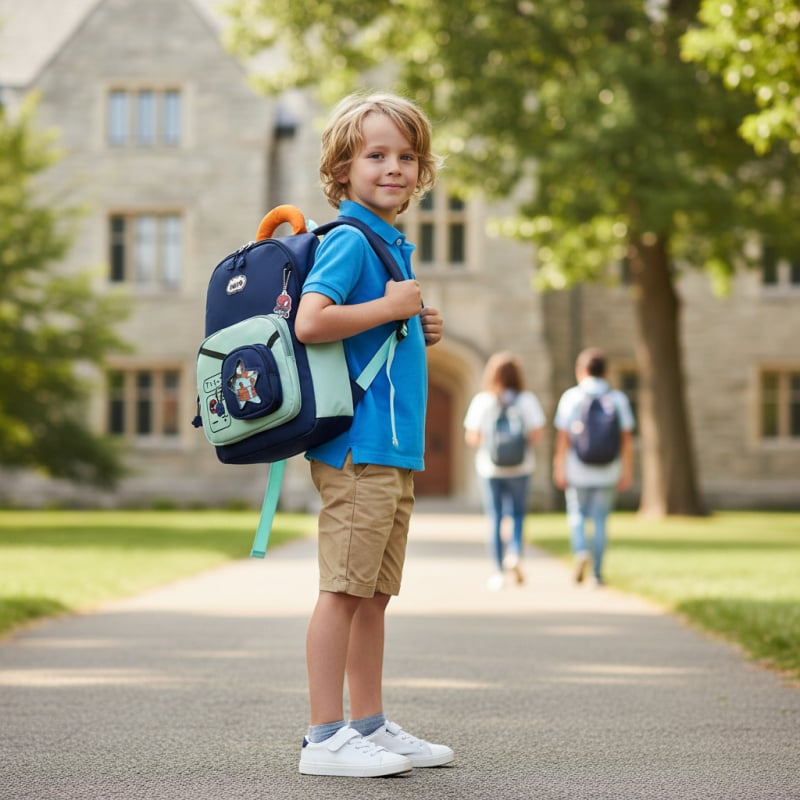 Cloudslove Bērnu skolas mugursoma — ūdensizturīgs Oxford audums, izliektas plecu siksnas, unisex dizains, bērnišķīgs un mīļš stils