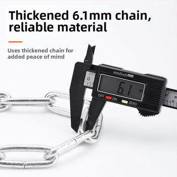 Velosipēda ķēdes slēdznis ar atslēgu pret zādzību, modelis JY5012, zīmols YUUISD, tērauda kabelis, svars 800 g