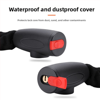 Velosipēda ķēdes slēdznis ar atslēgu pret zādzību, modelis JY5012, zīmols YUUISD, tērauda kabelis, svars 800 g