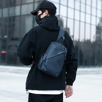 Мъжка Chest Bag, Oxford плат, ултра лек, износоустойчив, еднотонна шарка, подплата полиестер, ежедневна употреба