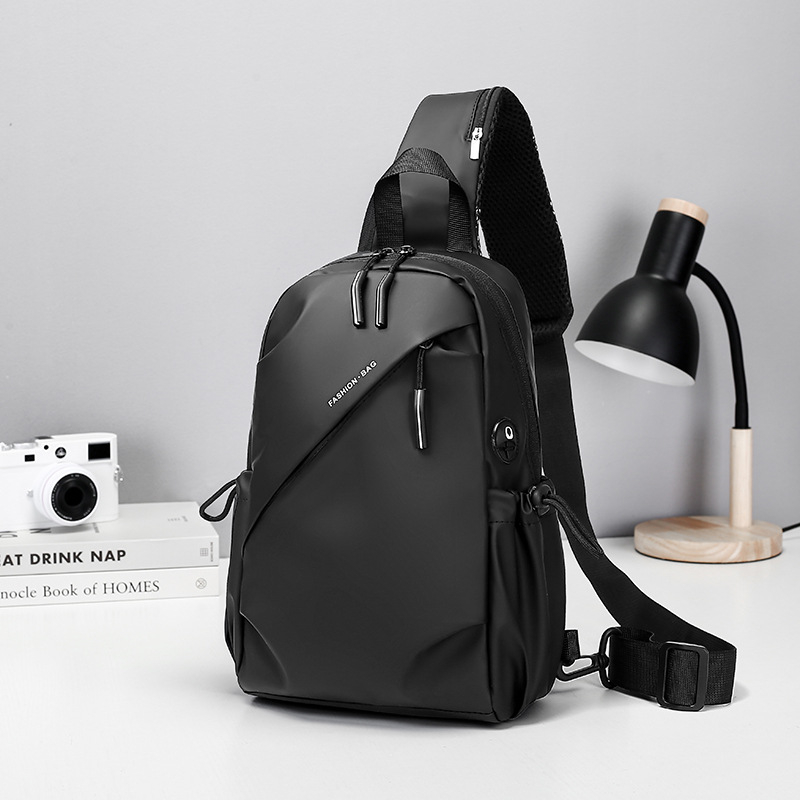 Мъжка Chest Bag, Oxford плат, ултра лек, износоустойчив, еднотонна шарка, подплата полиестер, ежедневна употреба
